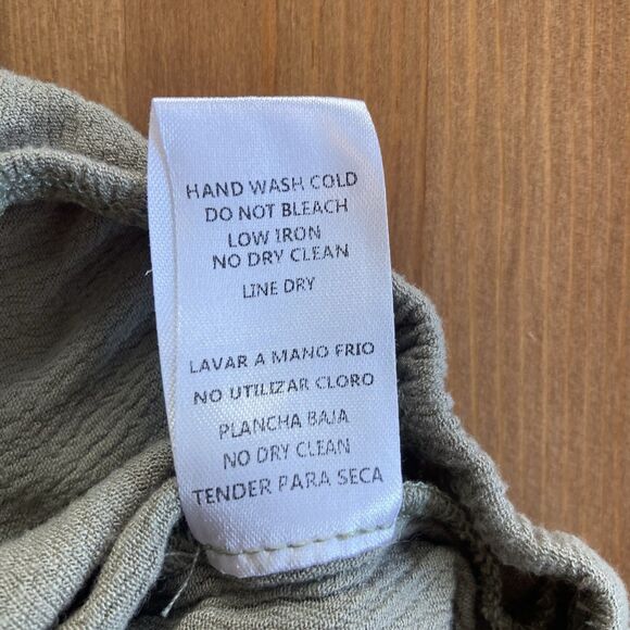 Mable Women's Top Size Medium Cropped Tank Olive Green Chic Boho - Picture 16 of 16